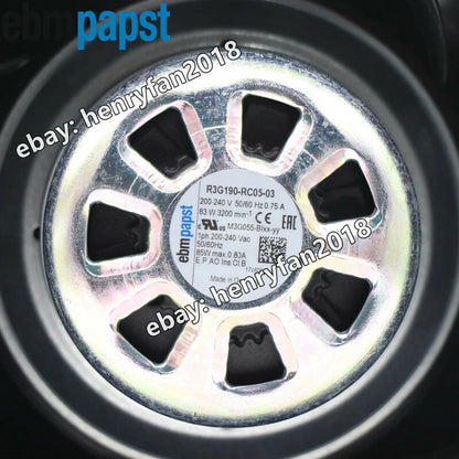 Ebmpapst R3G190-RC05-03 Centrifugal Fan 230VAC 0.75A 83W ??190MM PWM Cooling Fan