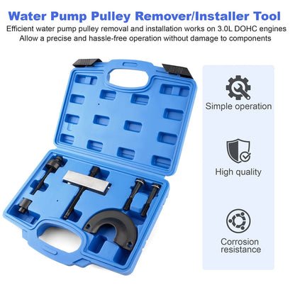 Water Pump Pulley Tool Kit For Ford Fusion Escape 3.0L Duratec 8069 7483A