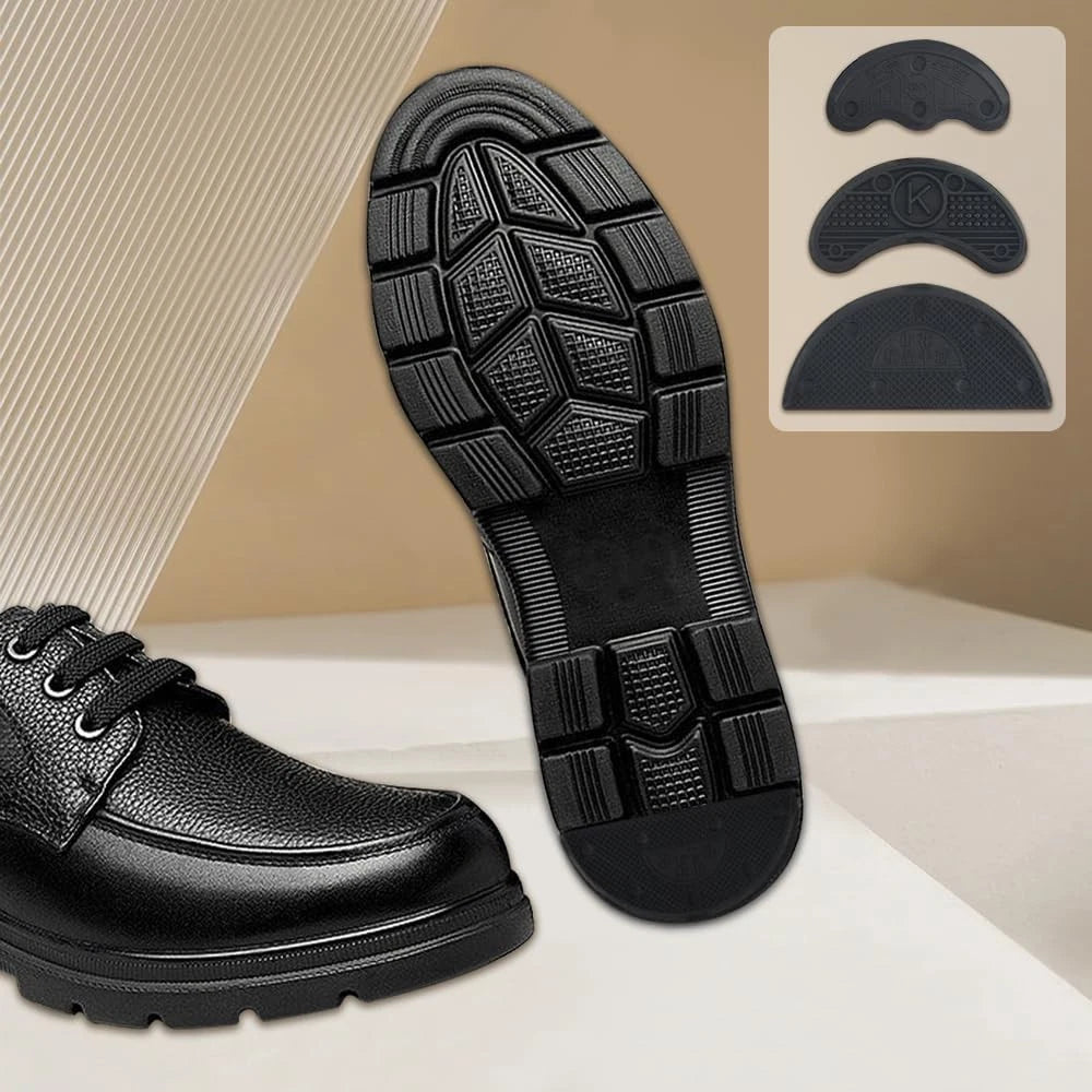 TOVOT 30PCS Heel Plates Black Taps Rubber Tips Sole 16 Piece Set,