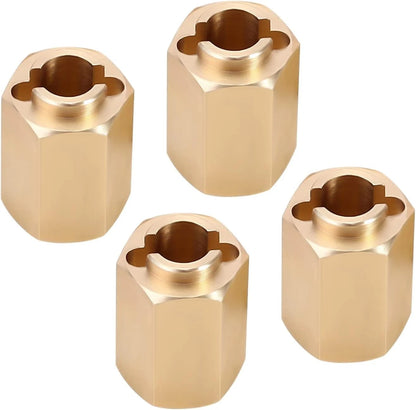 INJORA 12g/Set Brass Wheel Hex Hub 10mm Extenders Adaptor for TRX4M Redcat...