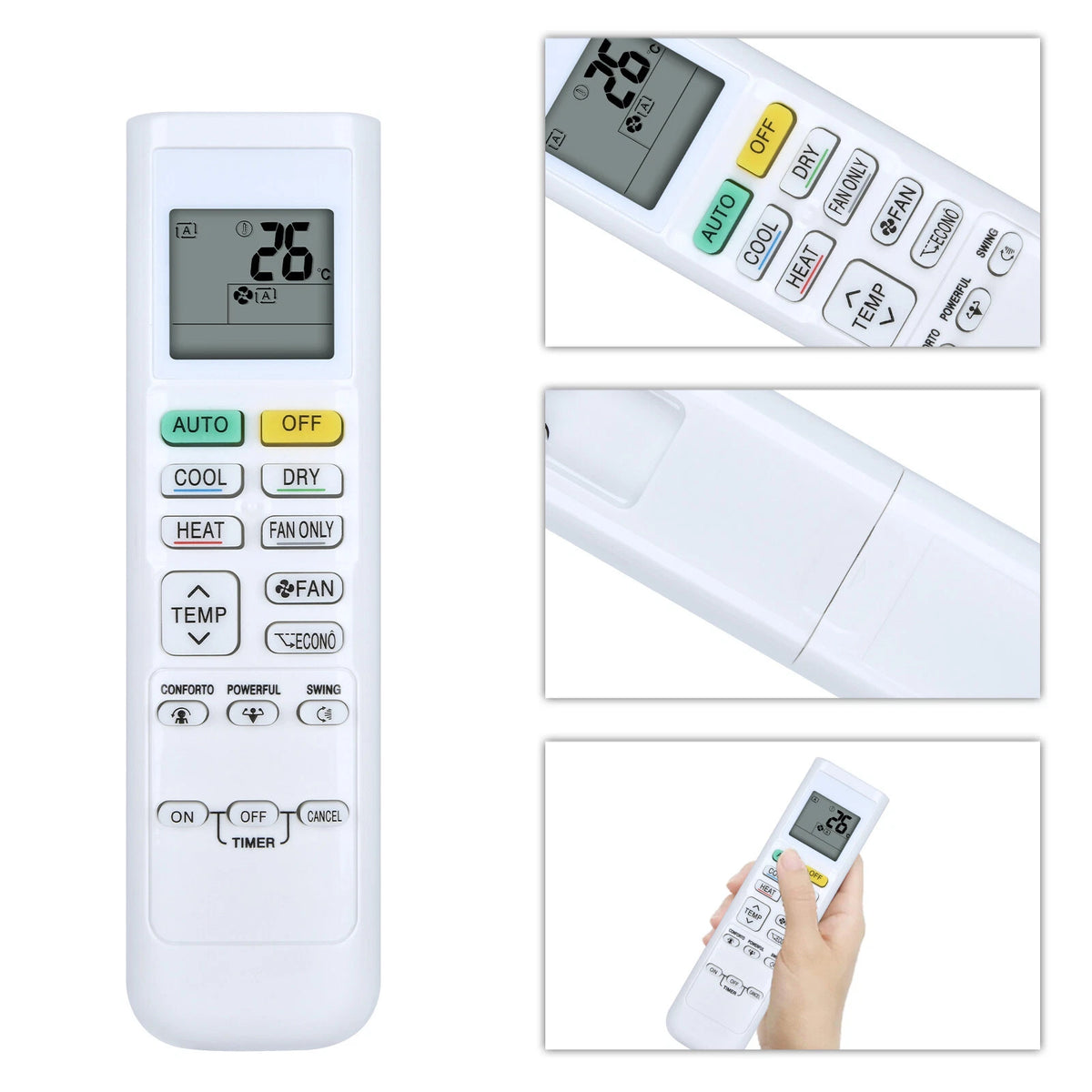 Remote Control For Daikin Air Conditioner FTK09NMVJU FTX09NMVJU FTK12NMVJU