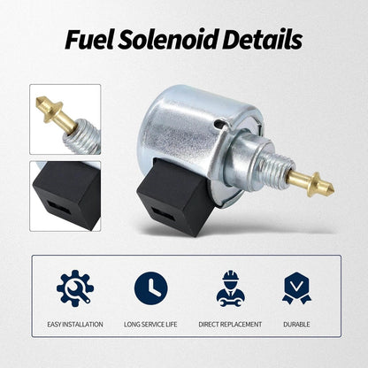 Durable Metal Plastic Fuel Shut-Off Solenoid for John Deere X106 X107 X117R