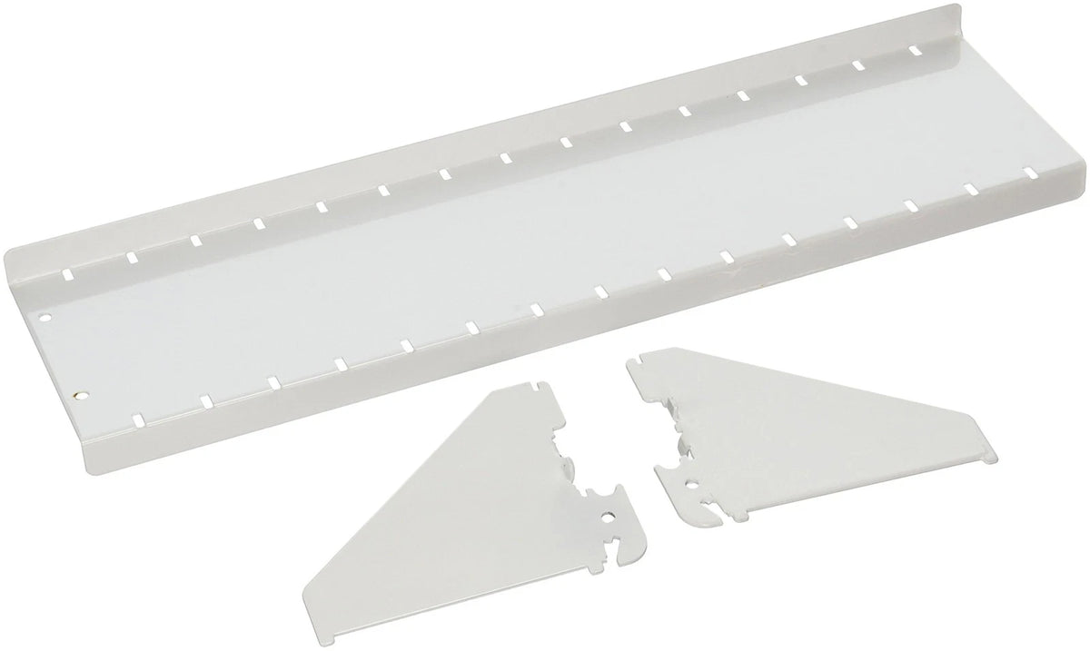 Wall Control Shelf 4in Deep Pegboard Assembly x 16in, White