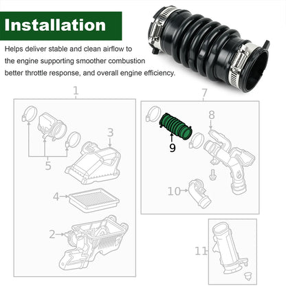 For Nissan 2013-2019 Versa Micra Engine Air Intake Hose Duct 16578-9KA0A