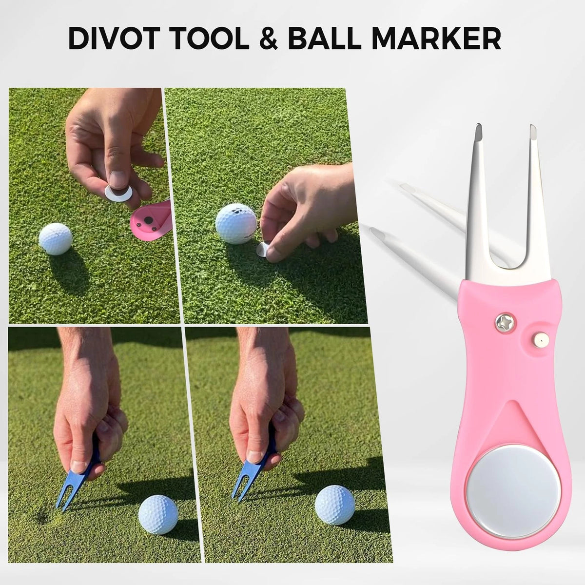 Pink Golf Accessories for Women, Acrylic Paint Ink 16 Pcs