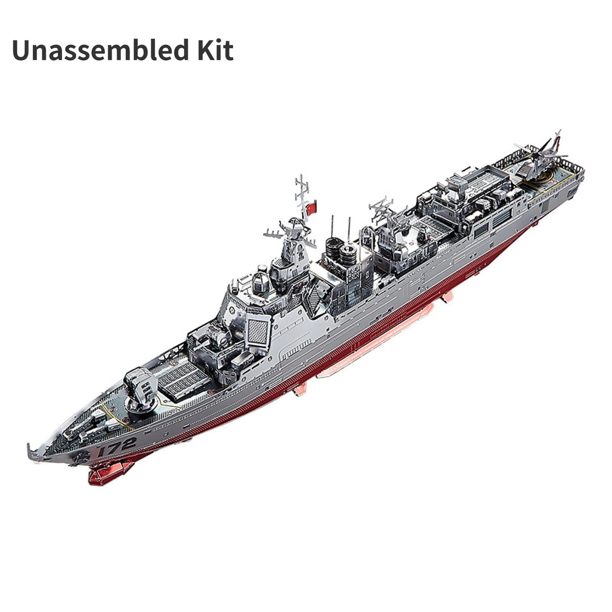 1/1000 052D Destroyer Ship Model Military Boat Unassembled DIY Collection Kit