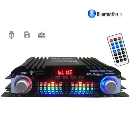 Power Amplifier 4 Channel Mini HiFi Digital Stereo Audio Car Home 5.0/