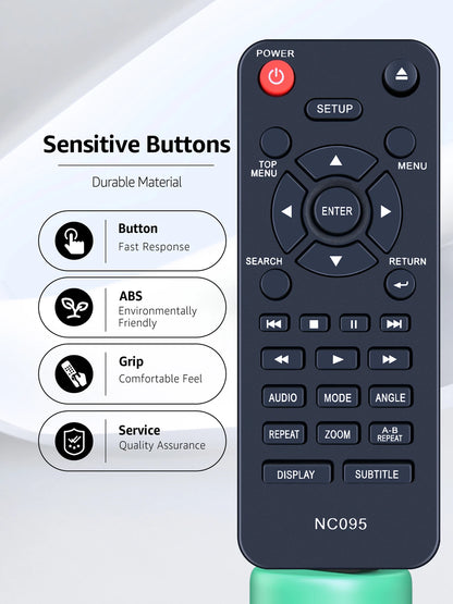 NC095 Remote Control For Sanyo DVD Player FWDP105 FWDP105F FWDP105FA FWDP105FB