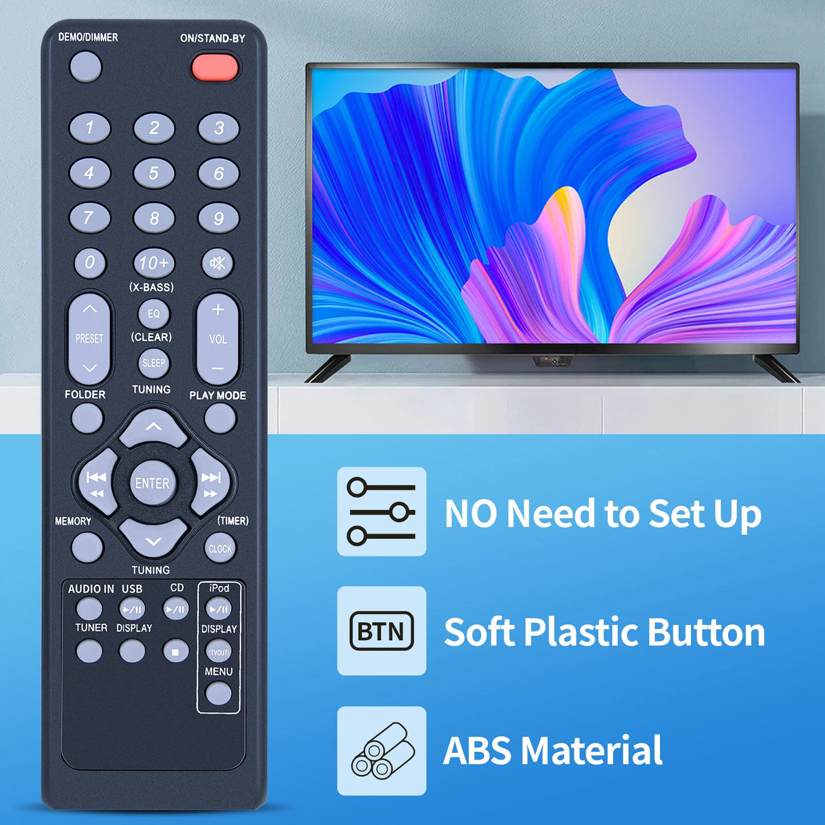 RRMCGA293AWSA Remote Control For Sharp GXM10 Audio System