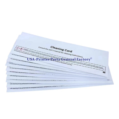 10pcs X 105999-310 54x172mm cleaning cards Fit For Zebra  ZC100,ZC300 Series