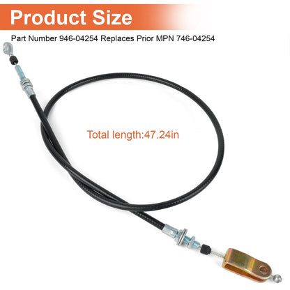 For CUB CADET 946-04254 Park Control Cable Volunteer WT Tracker Sport Limited LE