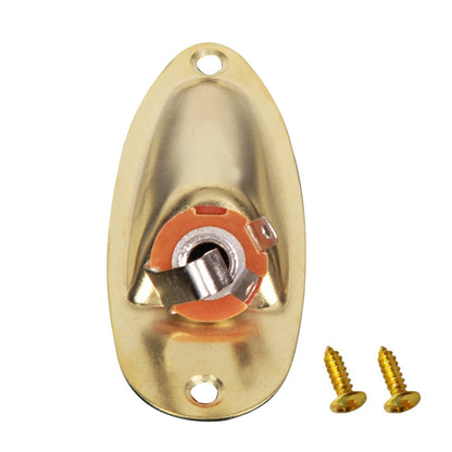 Boat Style Loaded Jack Socket Cover Plate For Strat Stratocaster Electric Guitar