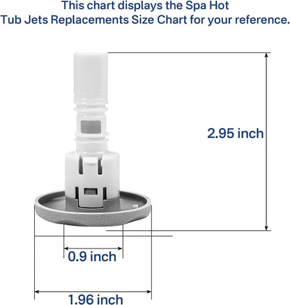 SuperDi 2" Spa Hot Tub Jets Diffuser Replacement Cluster Storm Jet...