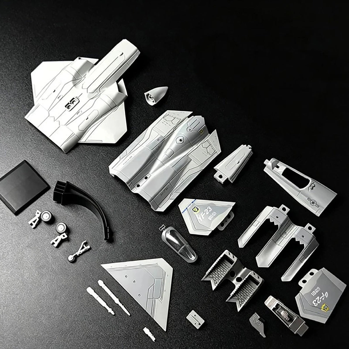 1:72 Scale YF-23 Stealth Fighter Building Blocks Kit, Durable ABS, Snap-Fit
