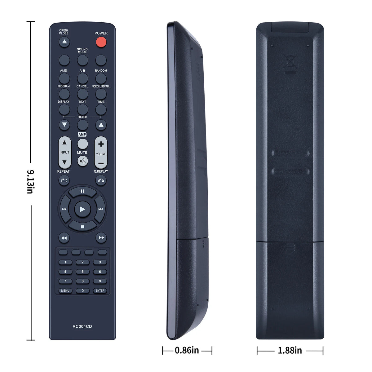 RC004CD Replacement Remote Control For Marantz CD Player CD-6004 CD6004
