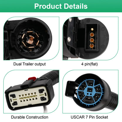 Trailer Tow Connector Harness For Ford F-150 2009-2014 9L3Z15A416B