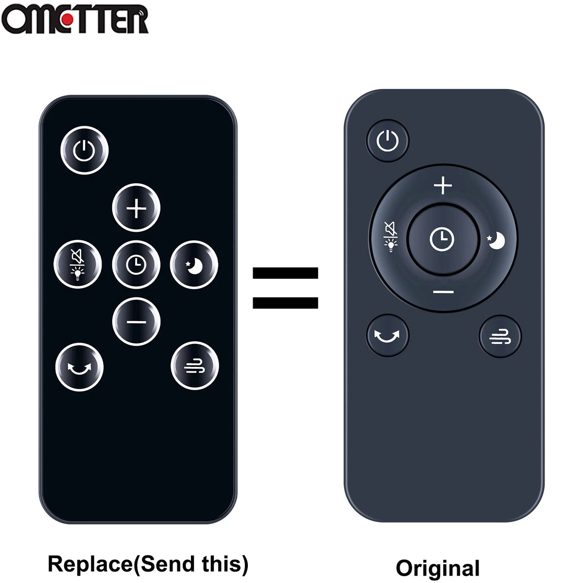 Replacement Remote Control For DR.PREPARE Tower Fan DCCF10