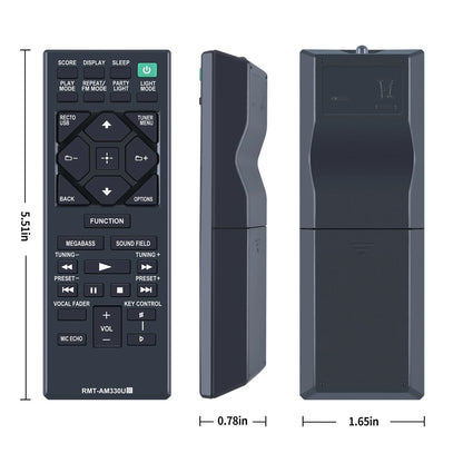 RMT-AM330U Remote Control For Sony Audio System MHC-V11 MHC-V13 MHC-M20