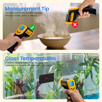 Etekcity Infrared Thermometer Laser Temperature Gun -58°F to 842°F, Yellow
