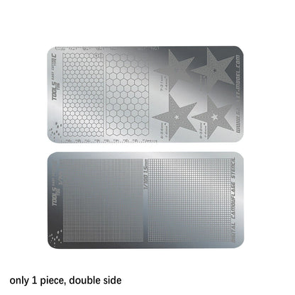 T06A03 Stainless Steel Masking Sheet Easy Cutting Type Board Hobby Tools Fuu