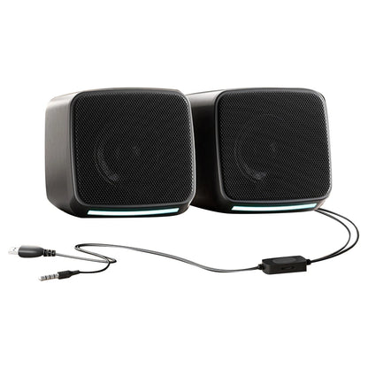 1 Pair Durable Small Desktop Speakers for Computer with Very Loud Clear Sound