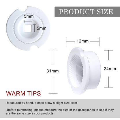 ROLMZJX Pepper Mill Replacement Parts,Salt And 29*29*11mm, White