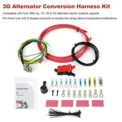 Alternator Wiring Conversion Kit 30831 For Ford 2G to 3G 1984-Up