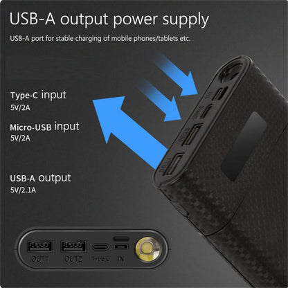 8*18650 DIY Digital Display Mobile Power Fast Charging Box without Batteries