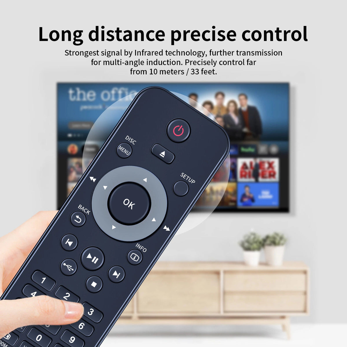 Replacement Remote Control For Philips DVD DVP3962 DVP3980,DVP3982