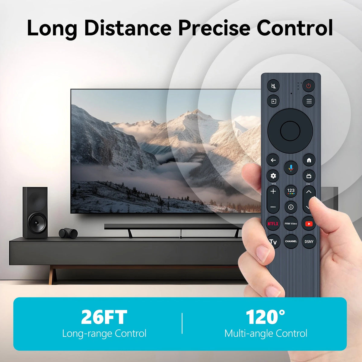 RC813A FMB1 RC923A G0401-000253 Remote Control For TCL Smart LED TV No Voice