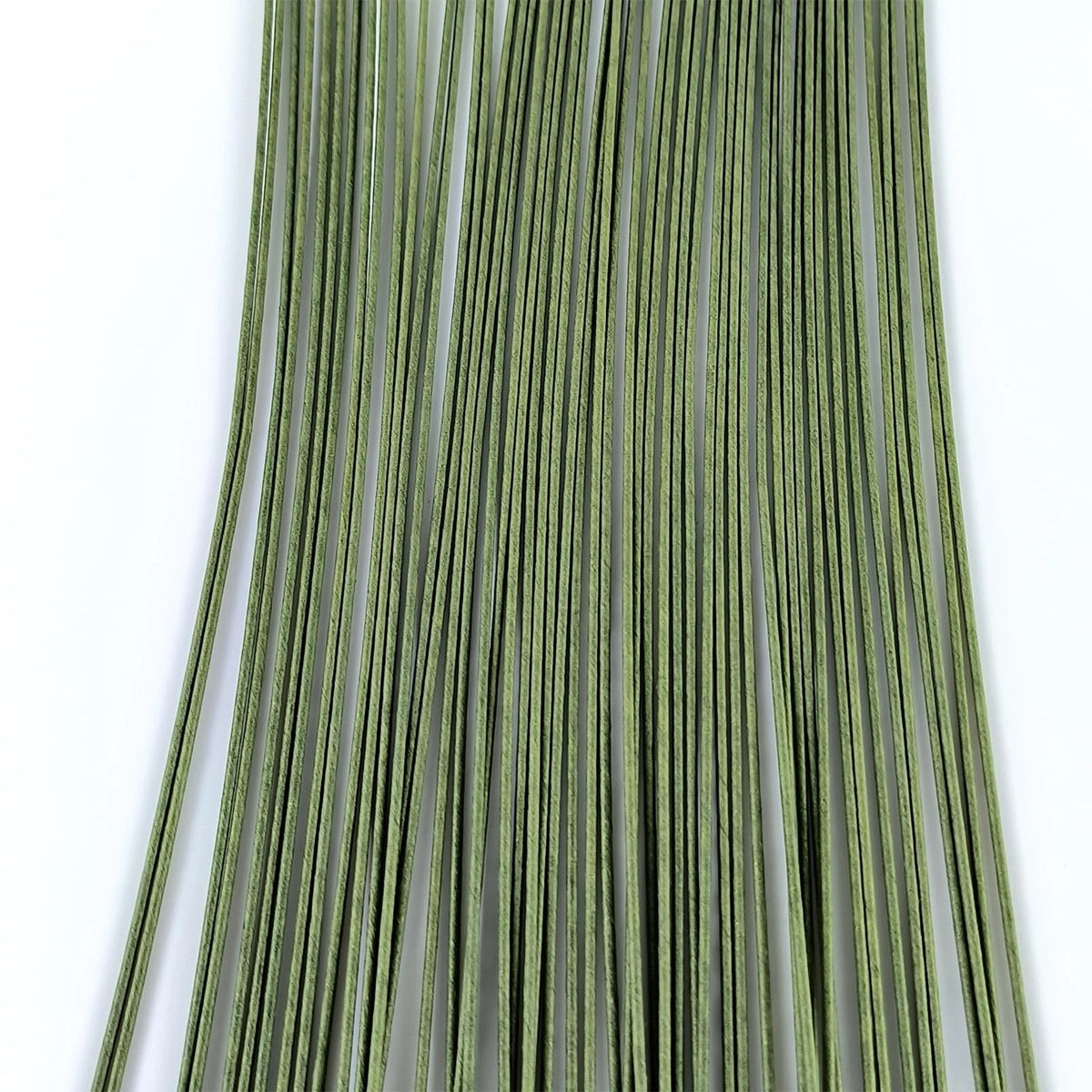 70 pcs Floral Wire, 16 Gauge Stem Dark Green Paper Wrapped for 16