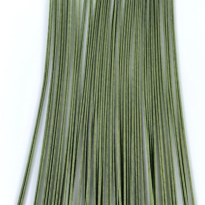 70 pcs Floral Wire, 16 Gauge Stem Dark Green Paper Wrapped for 16