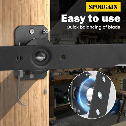 SporGain Lawn Mower Blade Sharpener & Balancer, Black
