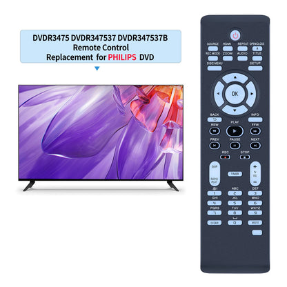Replacement Remote Control For Philips DVD Player Recorder DVDR3475