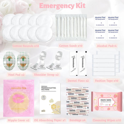 Women's Wedding Emergency Kit for Bride Survival Set with White