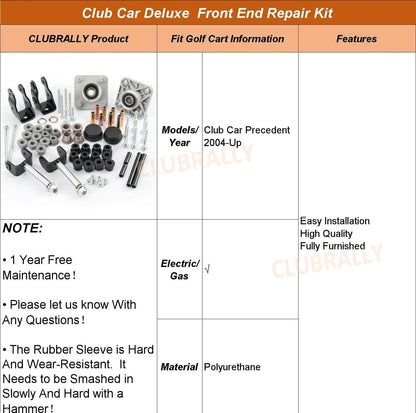 CLUBRALLY Club Car Precedent Black-Club Front End Repair Kit