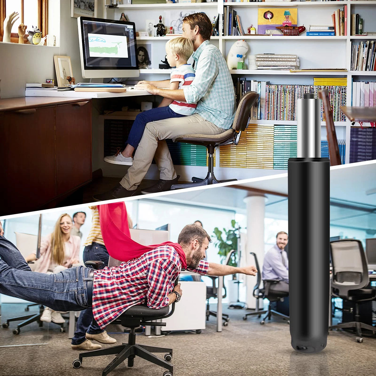 Omyoffice 5.5 inch Office Chair Gas Lift Cylinder-Office inch, Black