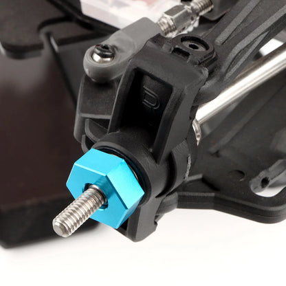 GDOOL for H16BM RC Car Upgrade Aluminum Wheel Hex 16440 & Pins M20101 & Blue