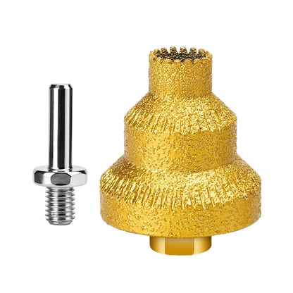 Gold Diamond Coated Step Drill 20/35/50mm for Quartzite Microcrystalline Stone