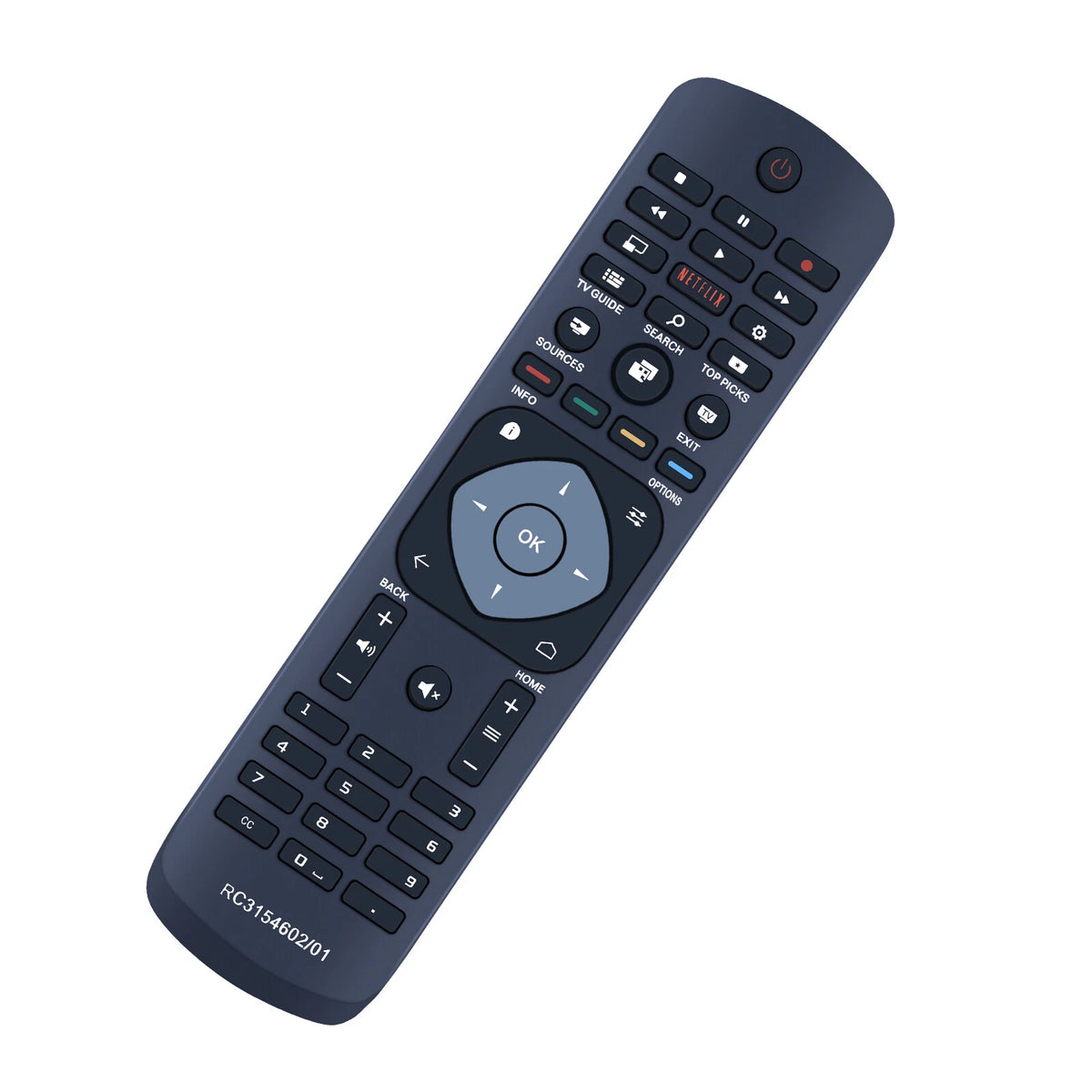 RC3154602/01 For Philips TV Remote Control 52PFL7704D 47PFL7704D 42PFL7704D