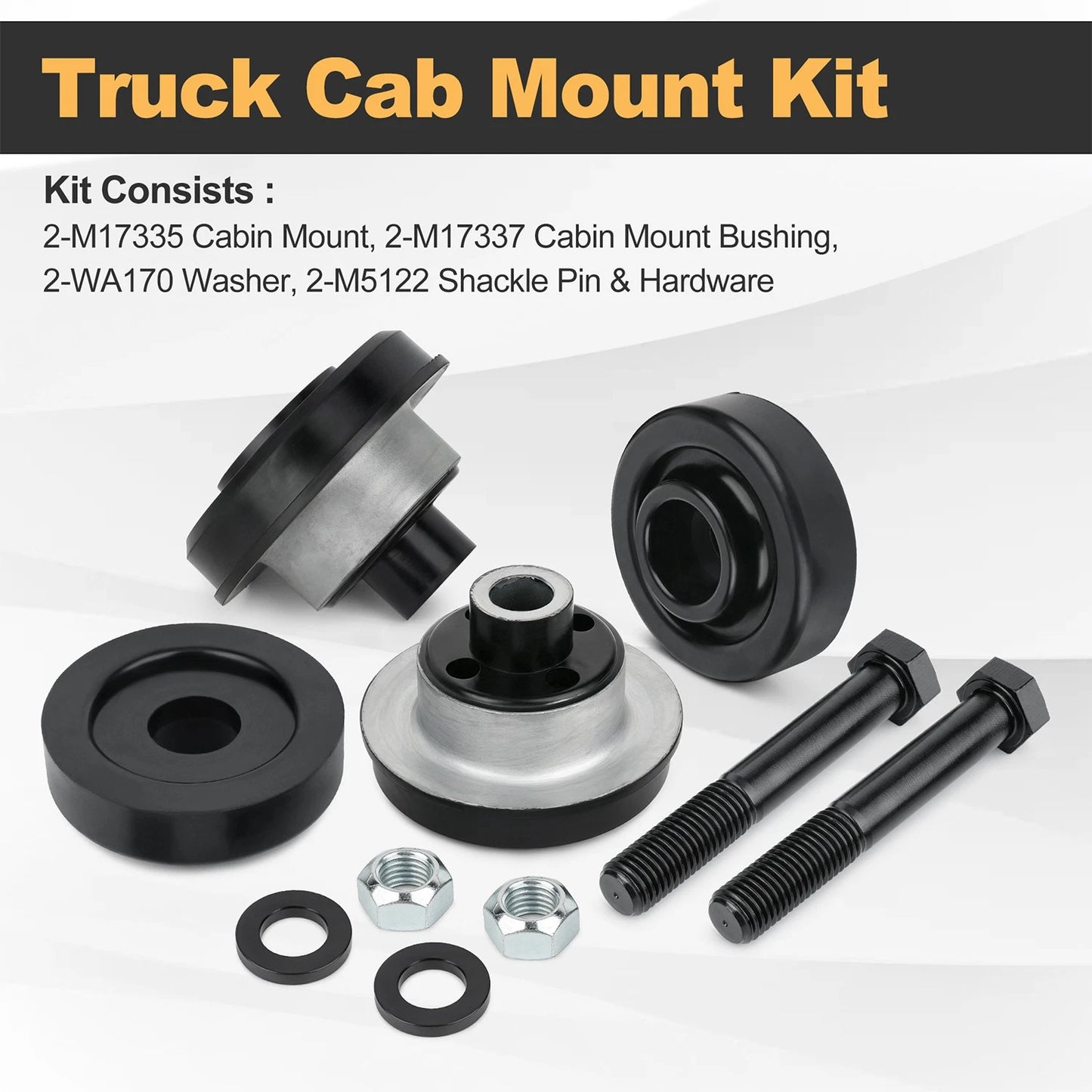 M17337K2 Cab Suspension Bushing Kit for Freightliner Commercial Semi Trucks