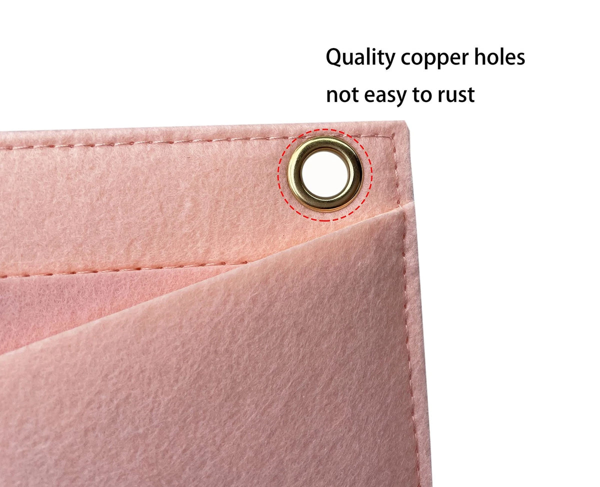 YESIKIMI 1 Set(3pcs) Felt Purse Organizer Insert with Chain Conversion Pink