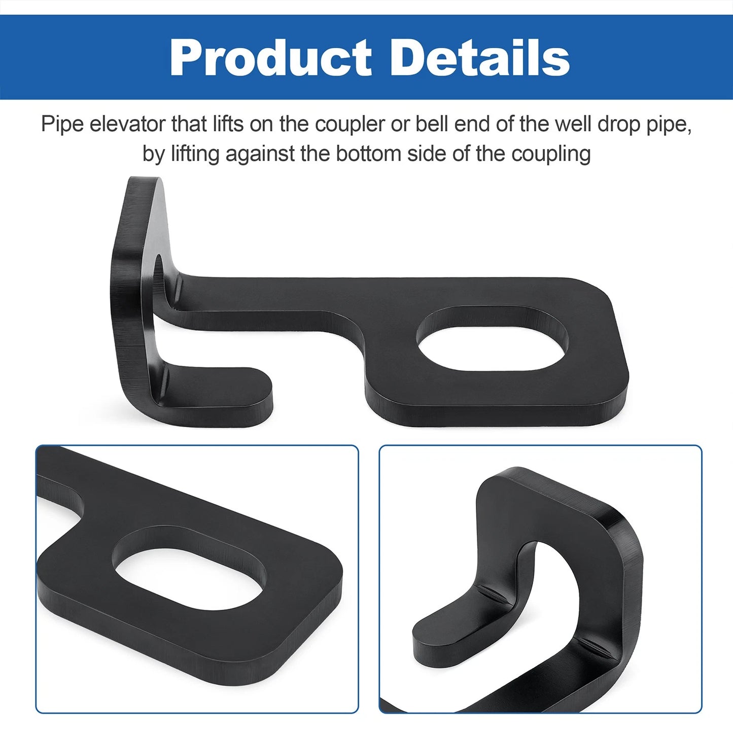 Heavy Duty Pipe Elevator Well Pump Installation Drop Pipes Puller