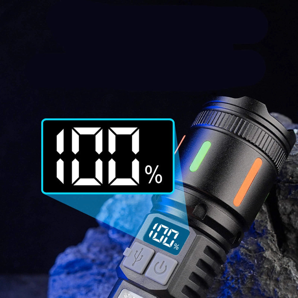 Rechargeable Flashlight 3000 Lumens 5 Modes IPX6 Waterproof for Outdoor Activity