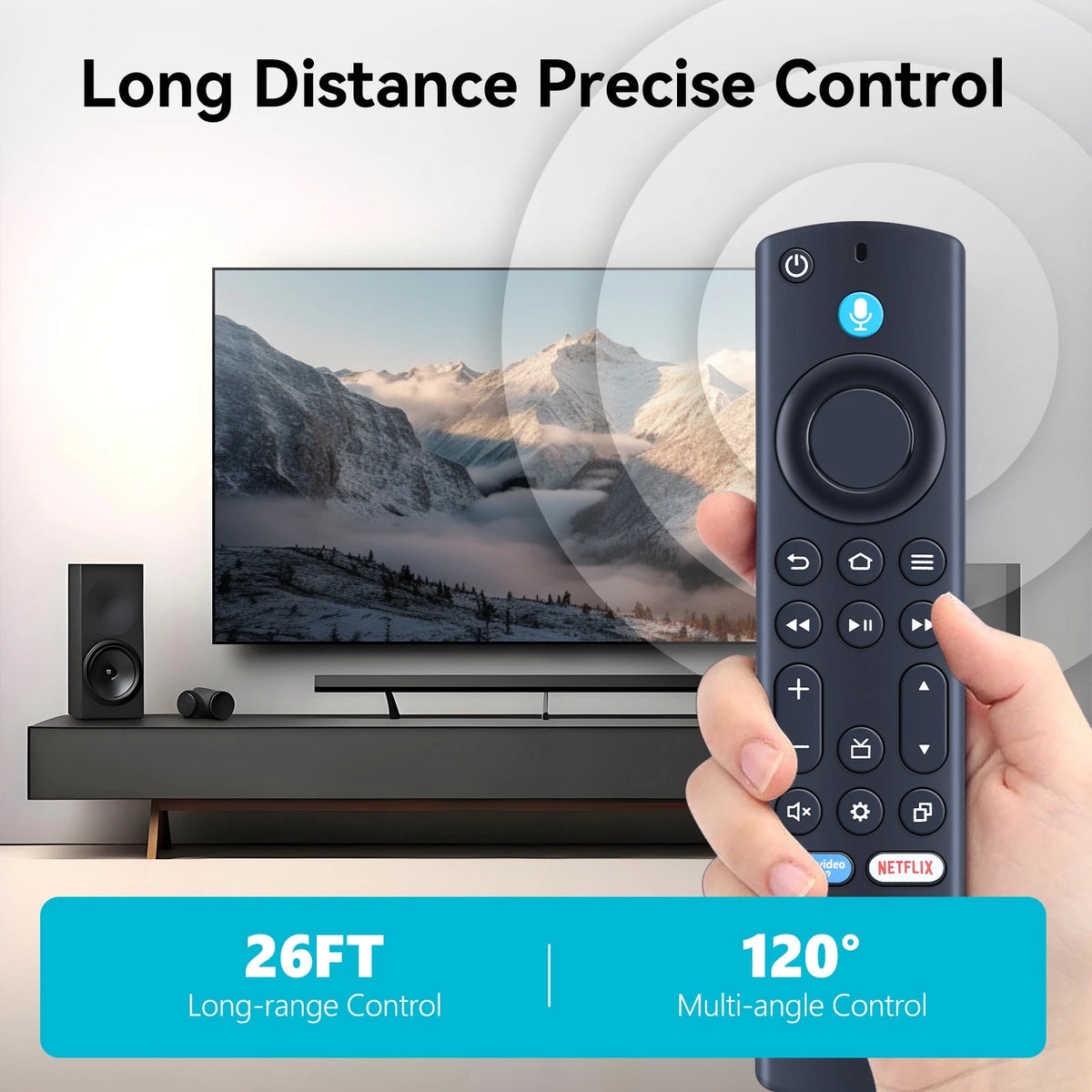 Voice Remote Control For Hisense 40-Inch Class QLED FHD Smart Fire TV 40QD4QF