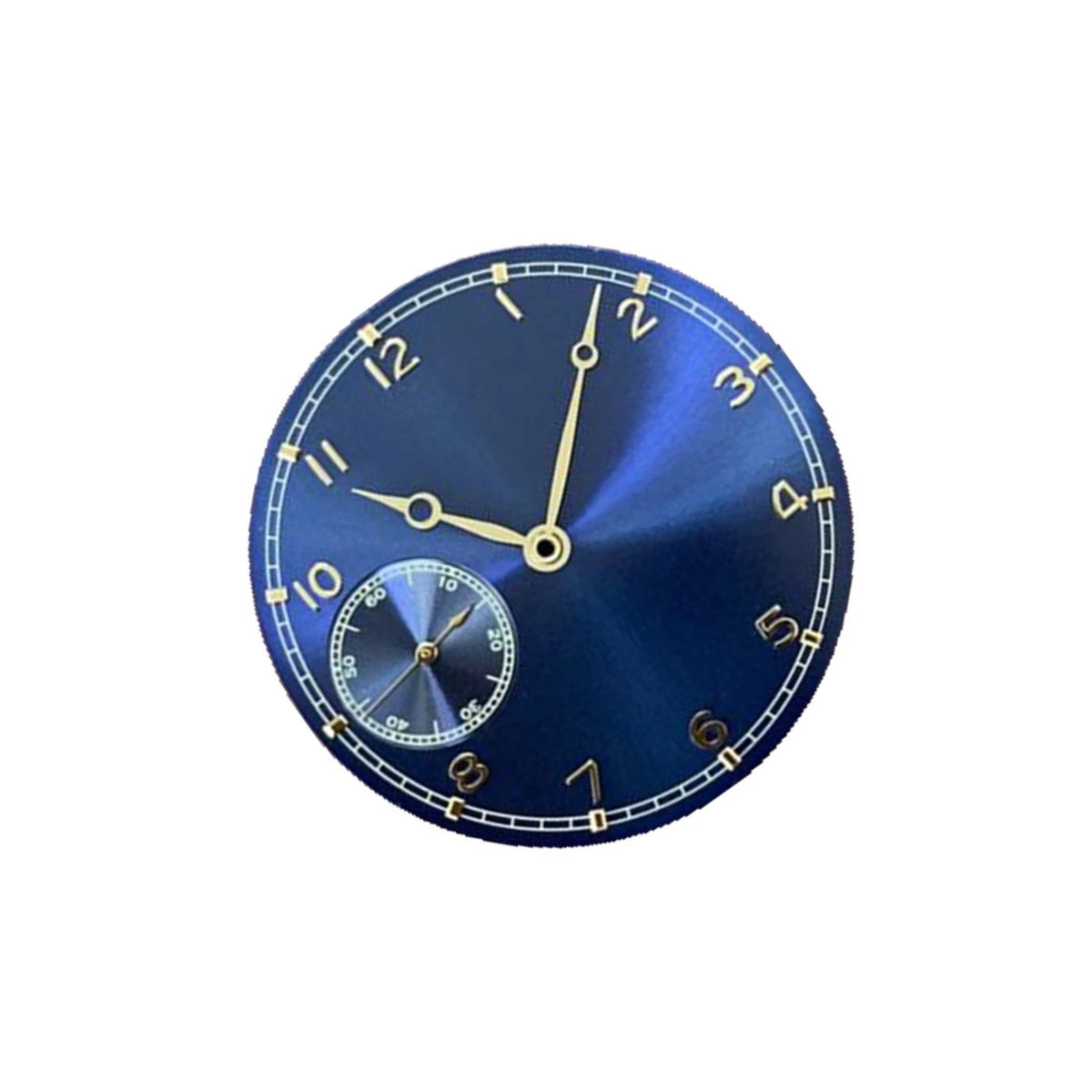 0.4mm Thick Blue 37mm Watch Dial With Hands for ETA 6497 ST3600 Movement Parts x