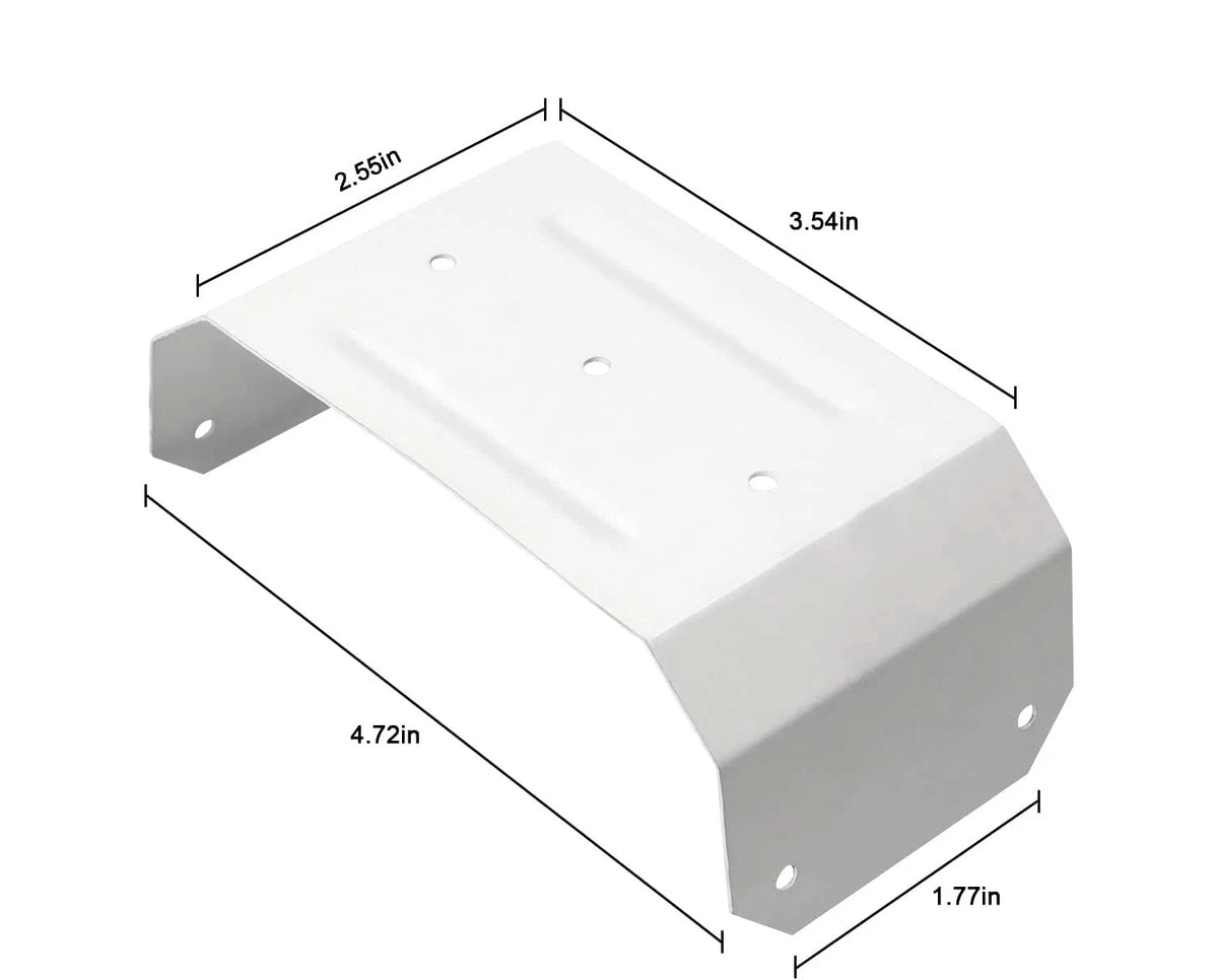 IGIUA Downspout Gutter Pipe Clip Hidden Bracket 3x4 ，rain inches, White