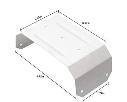 IGIUA Downspout Gutter Pipe Clip Hidden Bracket 3x4 ，rain inches, White
