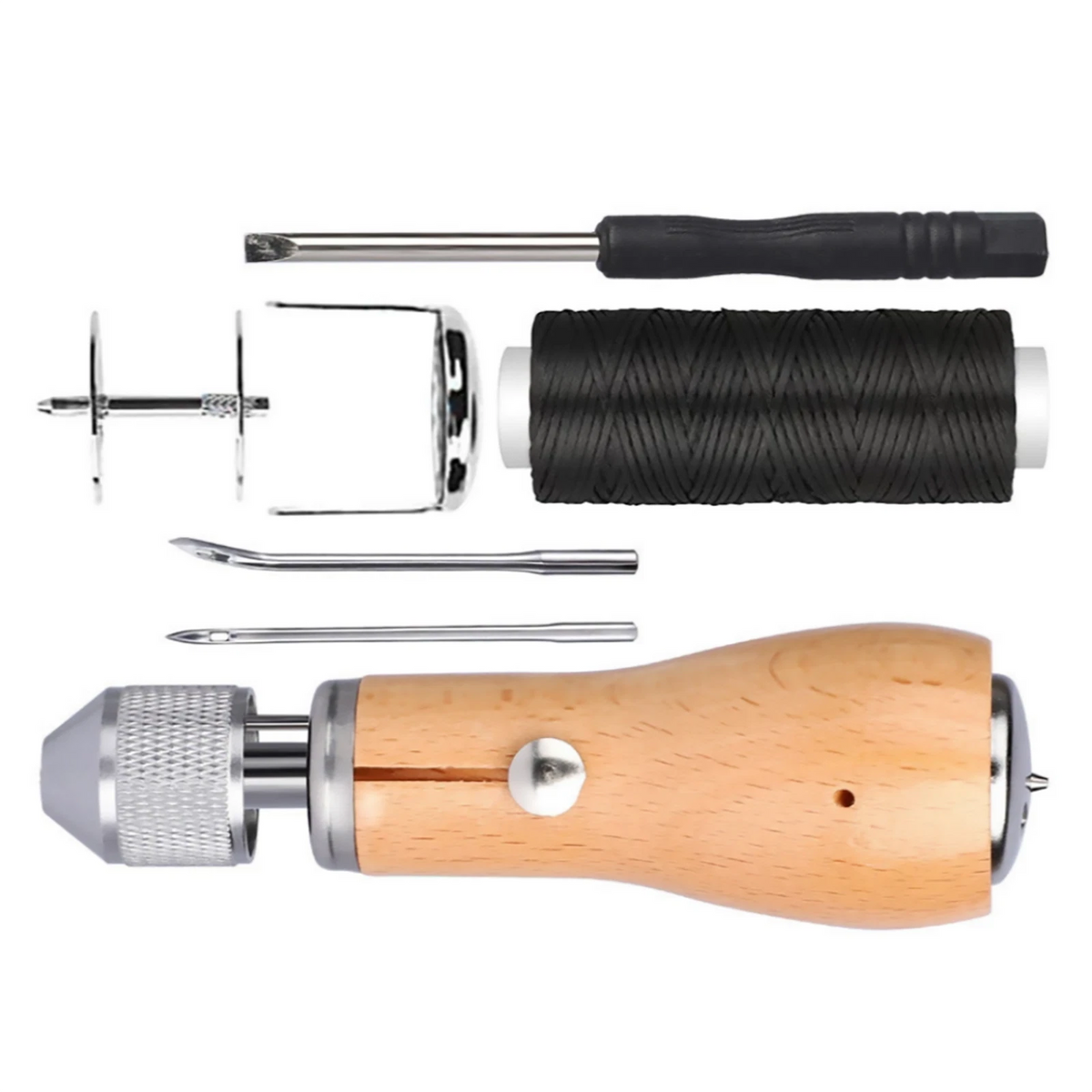 Sewing Awl Tools Kit Leather Sail & Canvas Repair DIY Handmade Accessories E