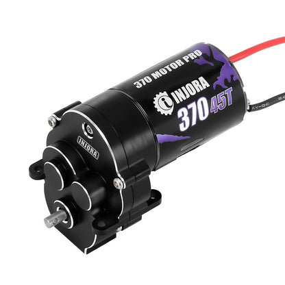 INJORA CNC Aluminum Complete Transmission with 370 Brushed Motor 45T for...
